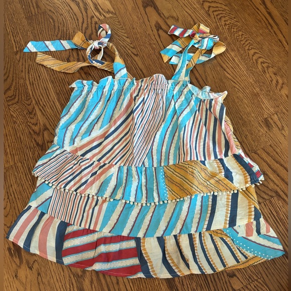 Multicolored Ruffle Tank Top - Picture 1 of 3